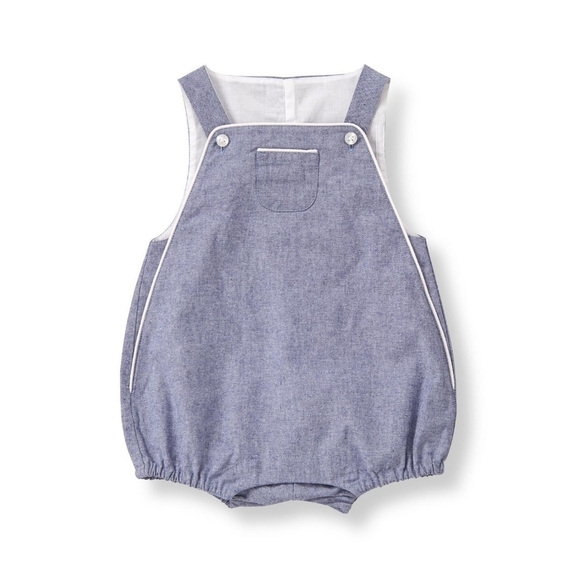 Janie and Jack Other - Janie & Jack | Piped Chambray Shortall